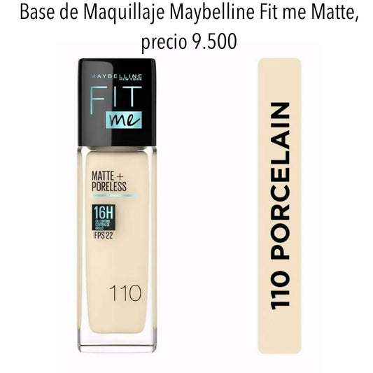 Base Maybelline Fit Me porcelain