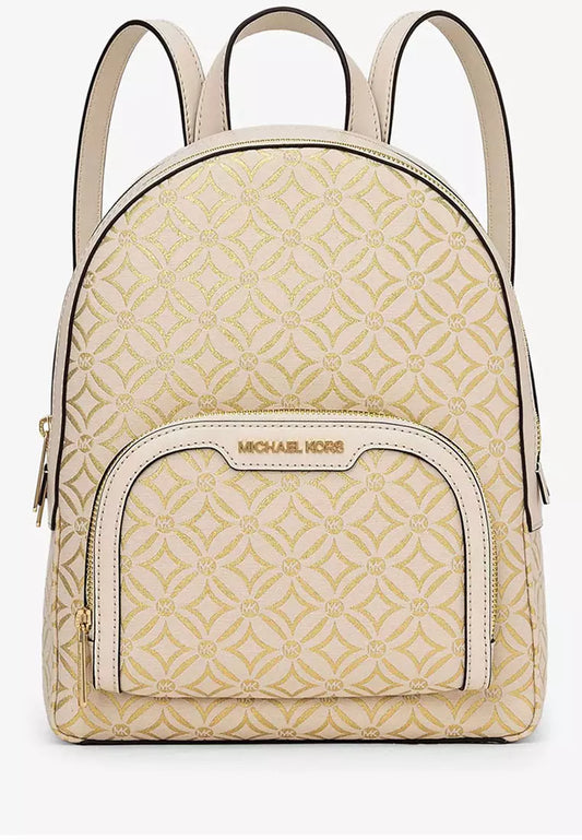 Mochila MK mediano beige dorado mujer