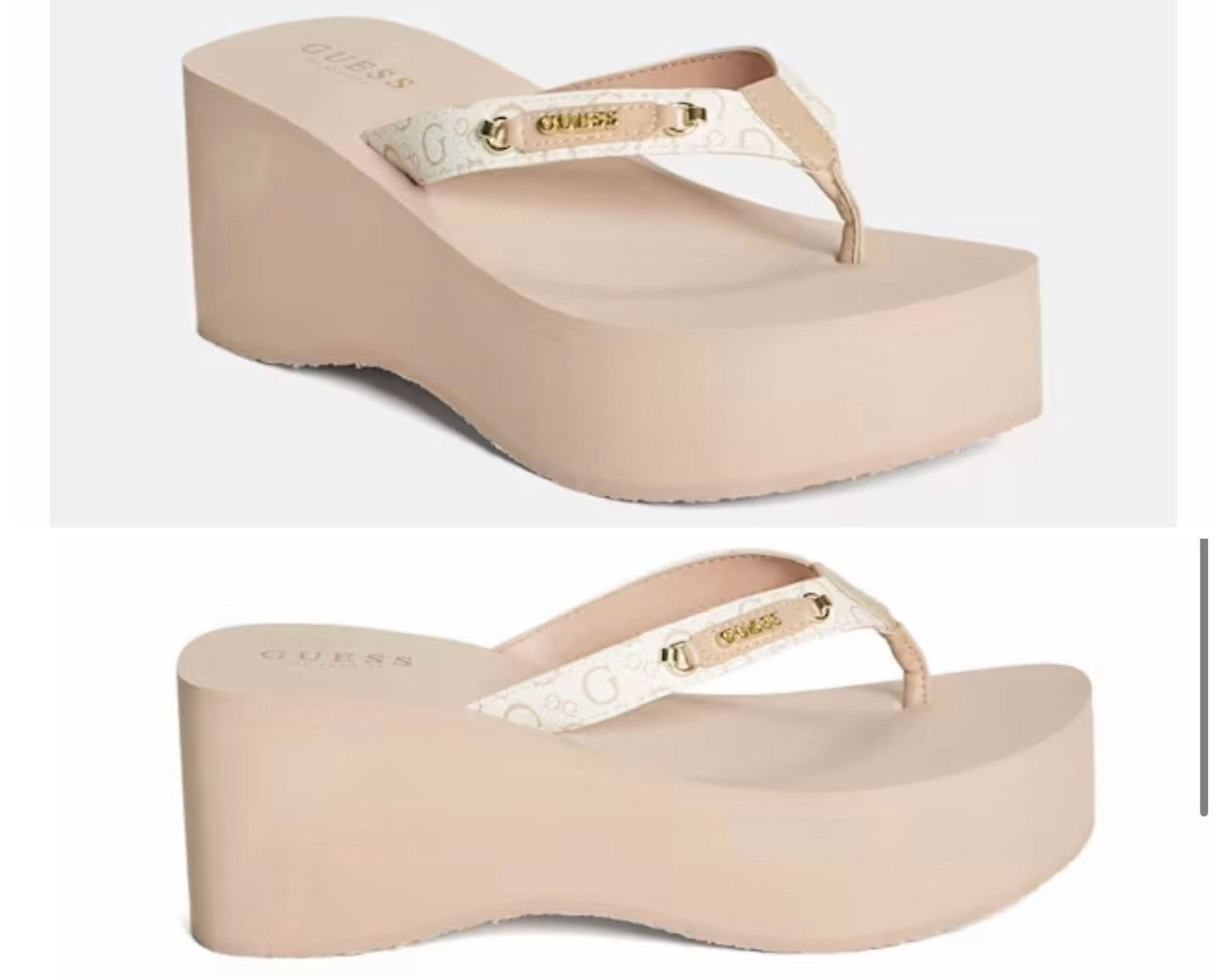 Sandalias Guess rosado plataforma mujer