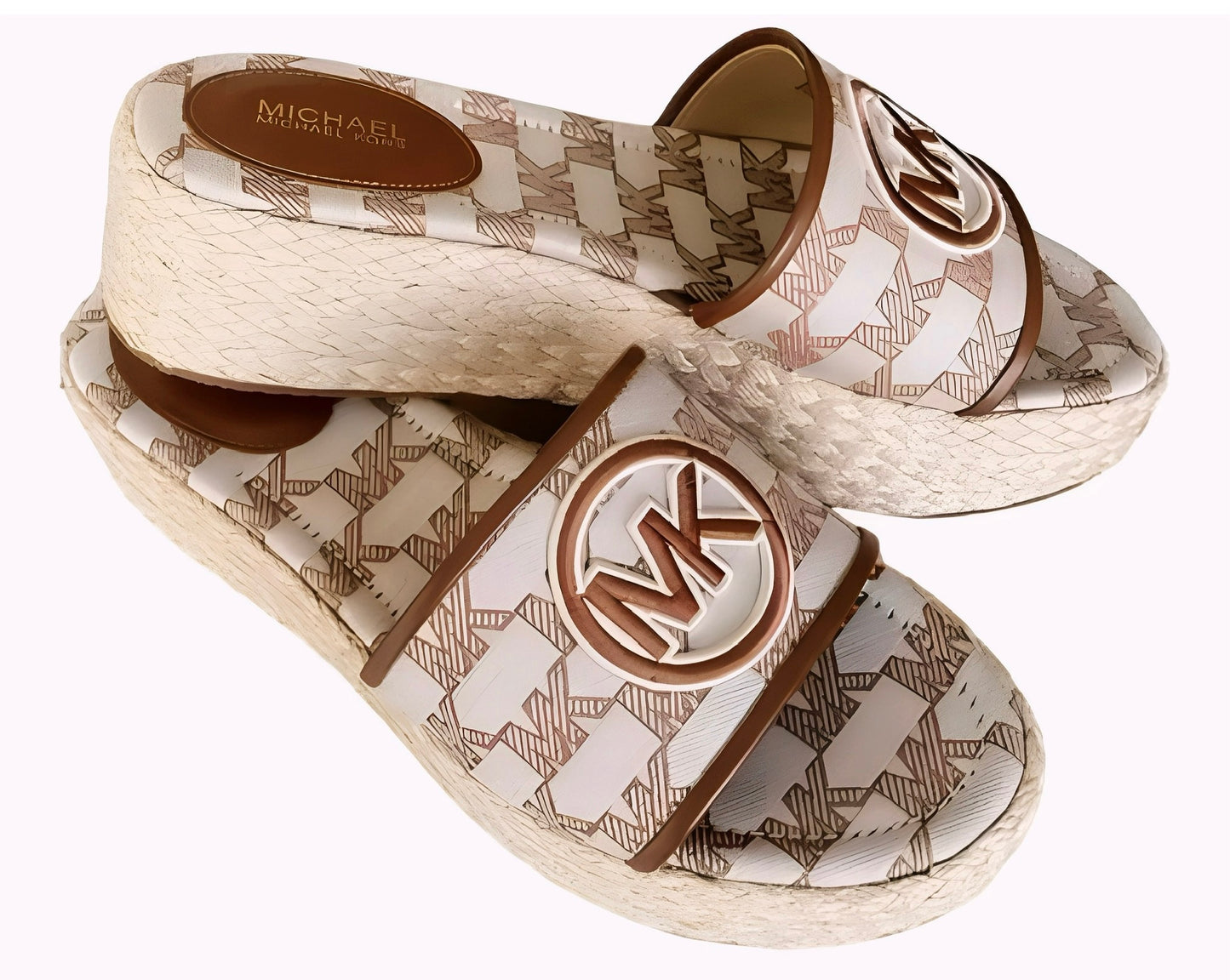 Sandalias MK Mujer original Camel