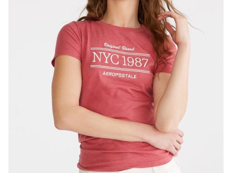 Blusa Aeropostale coral oscuro