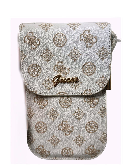 Porta Celular Guess Blanco con Rosado