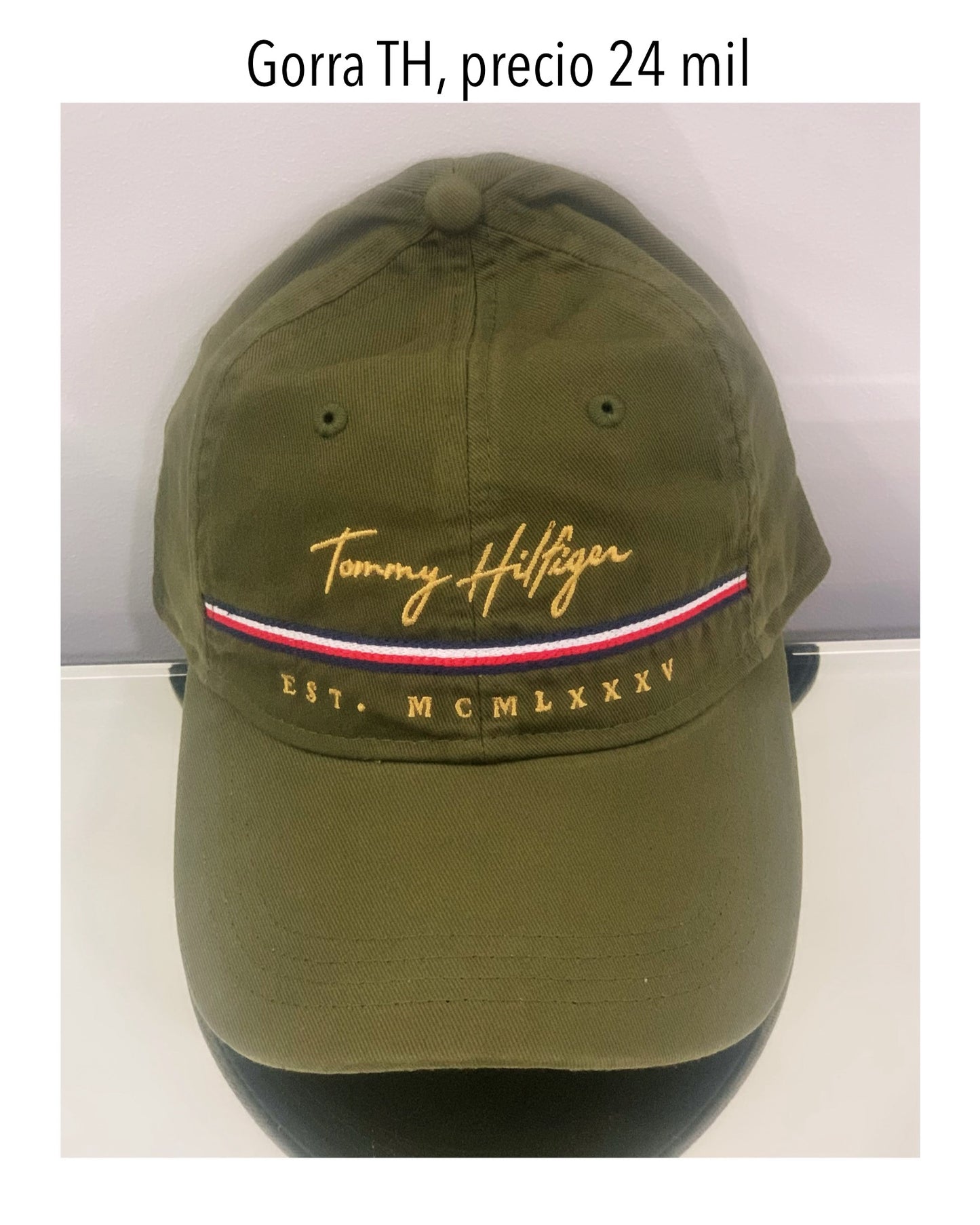 Gorra TH verde musgo