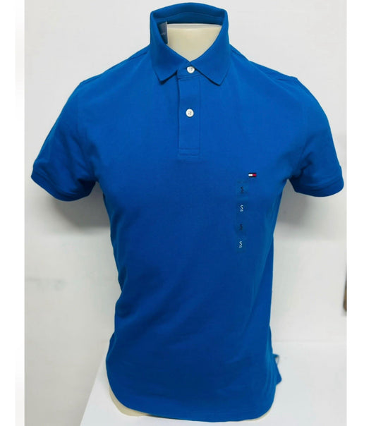 Camisa TH tipo polo azul