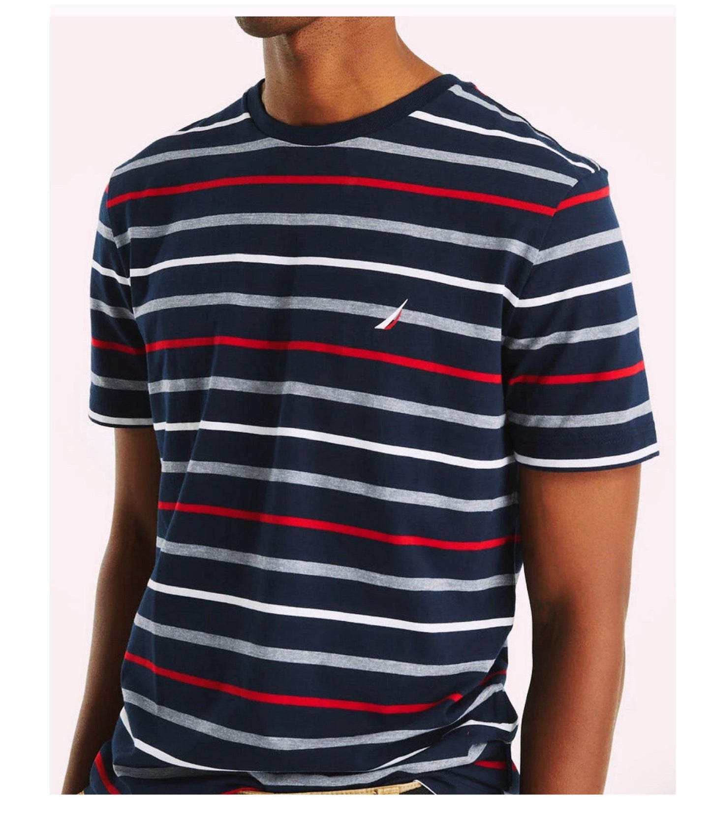 Camiseta Nautica azul rayas hombre