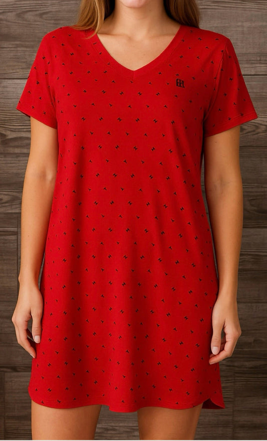 Bata TH roja estampada