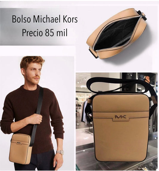 Bolso MK beige hombre