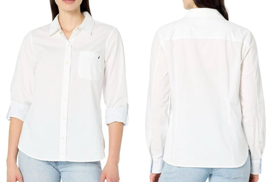 Blusa camisera Nautica blanco