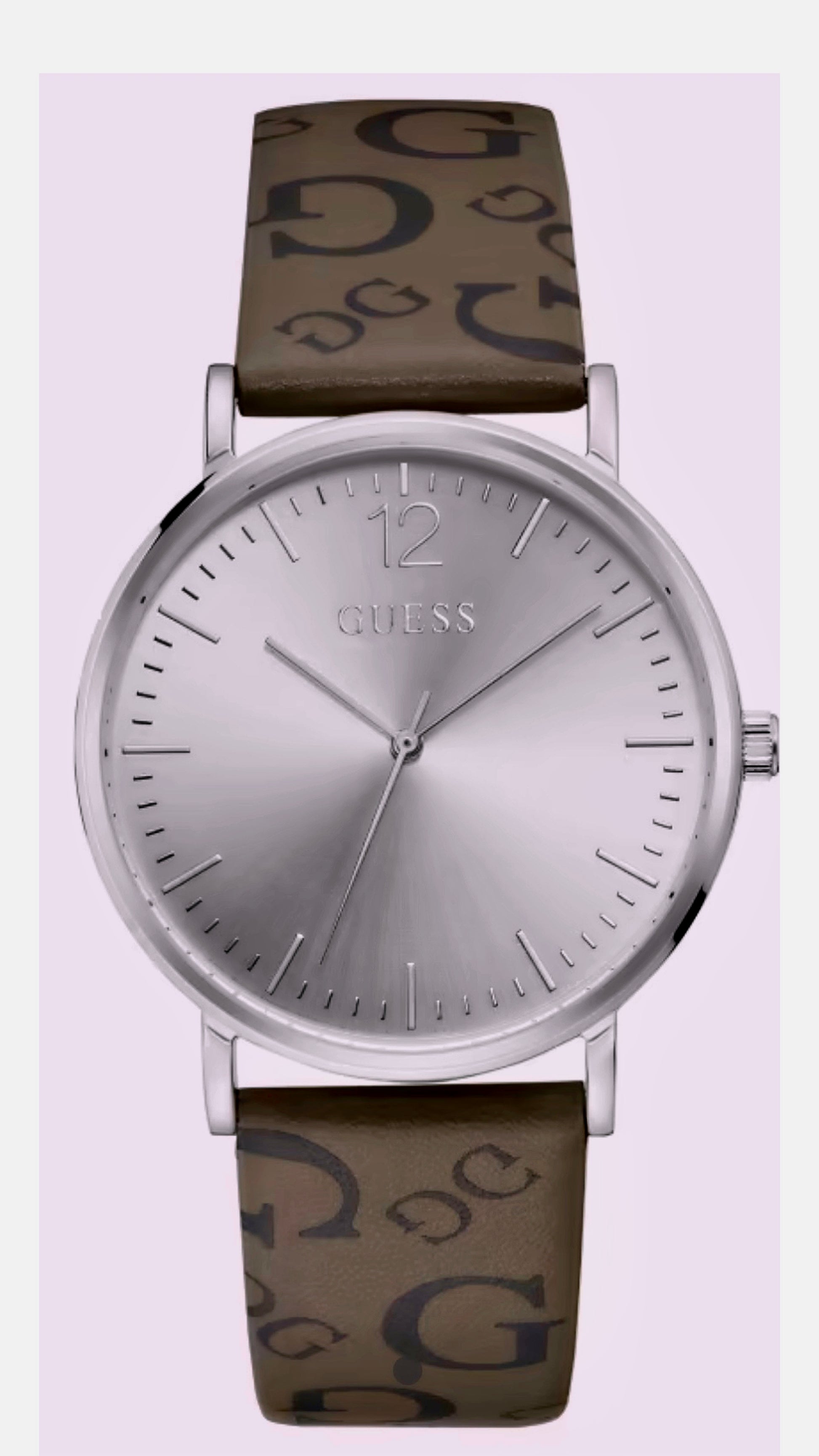 Reloj Guess Hombre Café estampado1