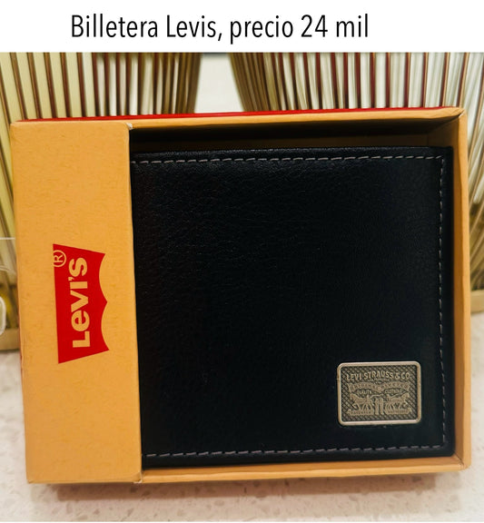 Billetera Levis negro hombre