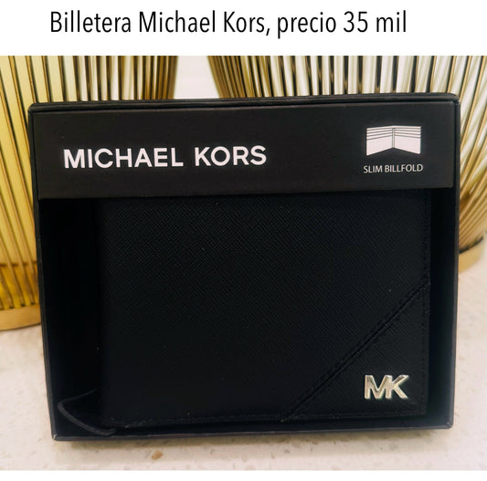 Billetera MK negro hombre