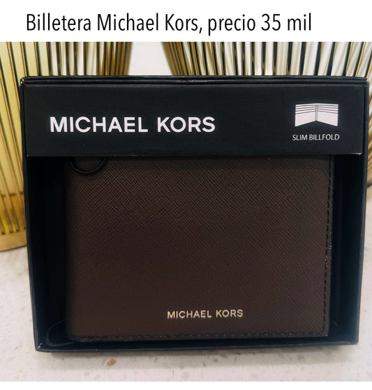 Billetera MK cafe hombre