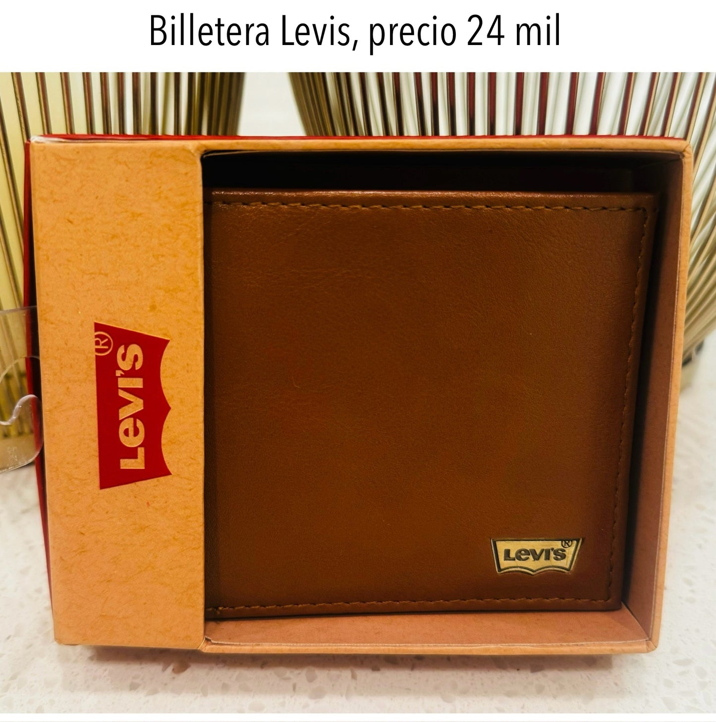 Billetera Levis Cafe Camel Hombre