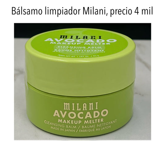 Bálsamo Limpiador Milani aguacate