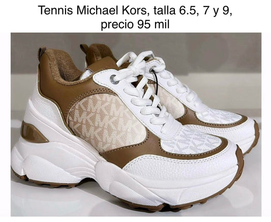 Tennis MK camel mujer altas