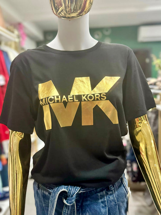 Blusa MK negro dorado