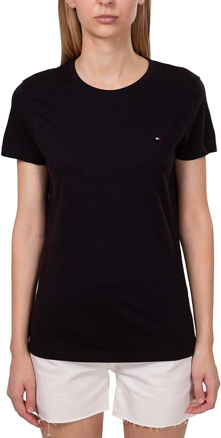 Blusa TH negro cuello redondo