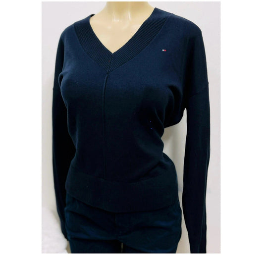 Sudadera sueter TH cuello V mujer