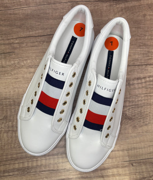 Tennis TH mujer blanco bandera