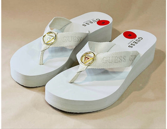 Sandalias Guess Plataforma Blanca