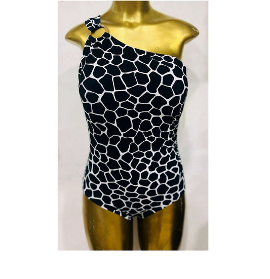 Traje de baño MK animal print jirafa negro mujer