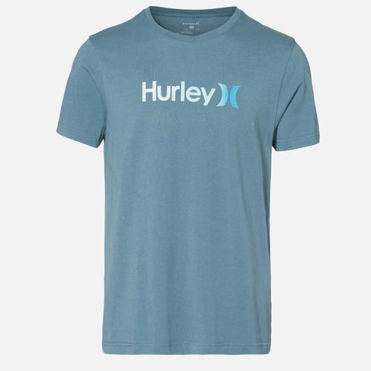 Camiseta Hurley estampada celeste grisaceo hombre